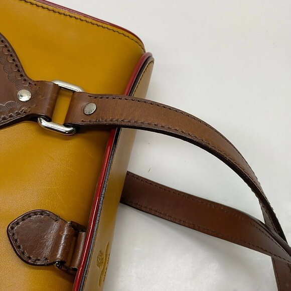 Authentic Prada Brown Leather Hand Bag mn420-121425 - Picture 6 of 16